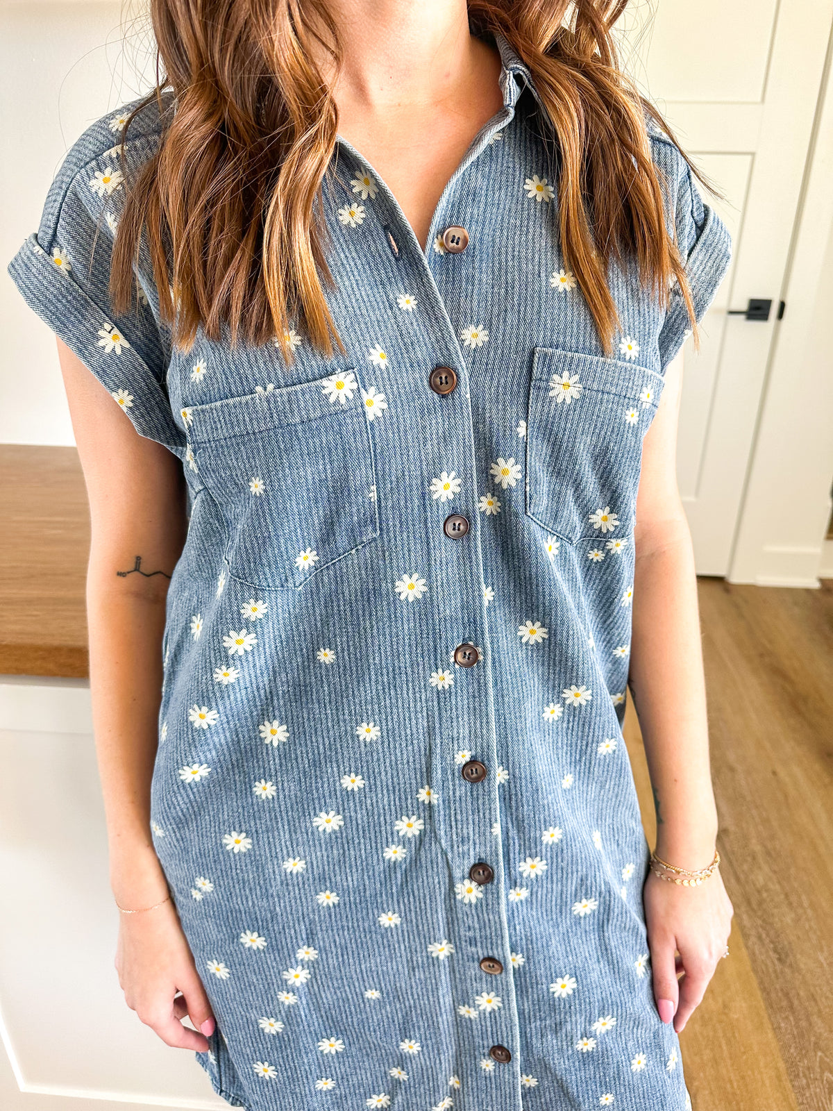 Daisy Denim Shirt Dress