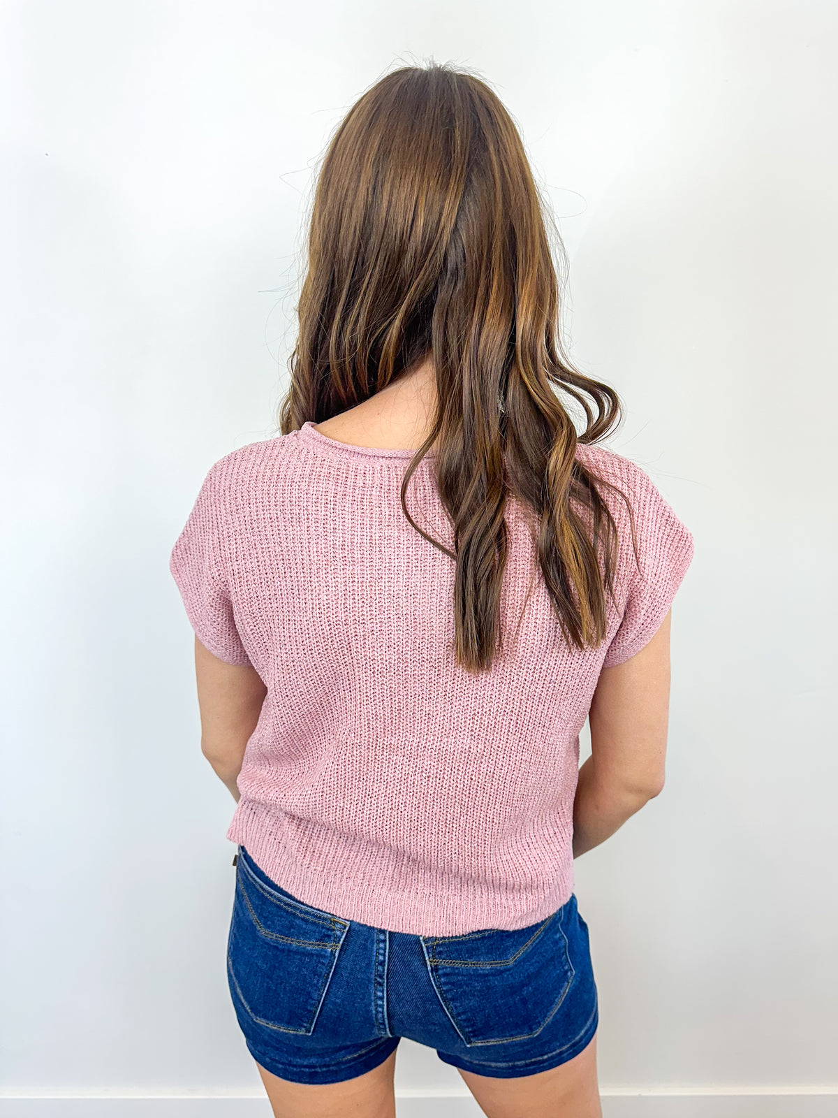 Knit V-Neck Top