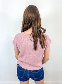 Knit V-Neck Top