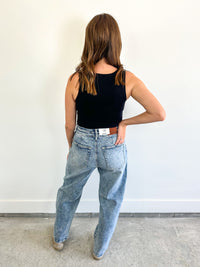 Marlow Double Waistband Barrel Judy Blue Jeans