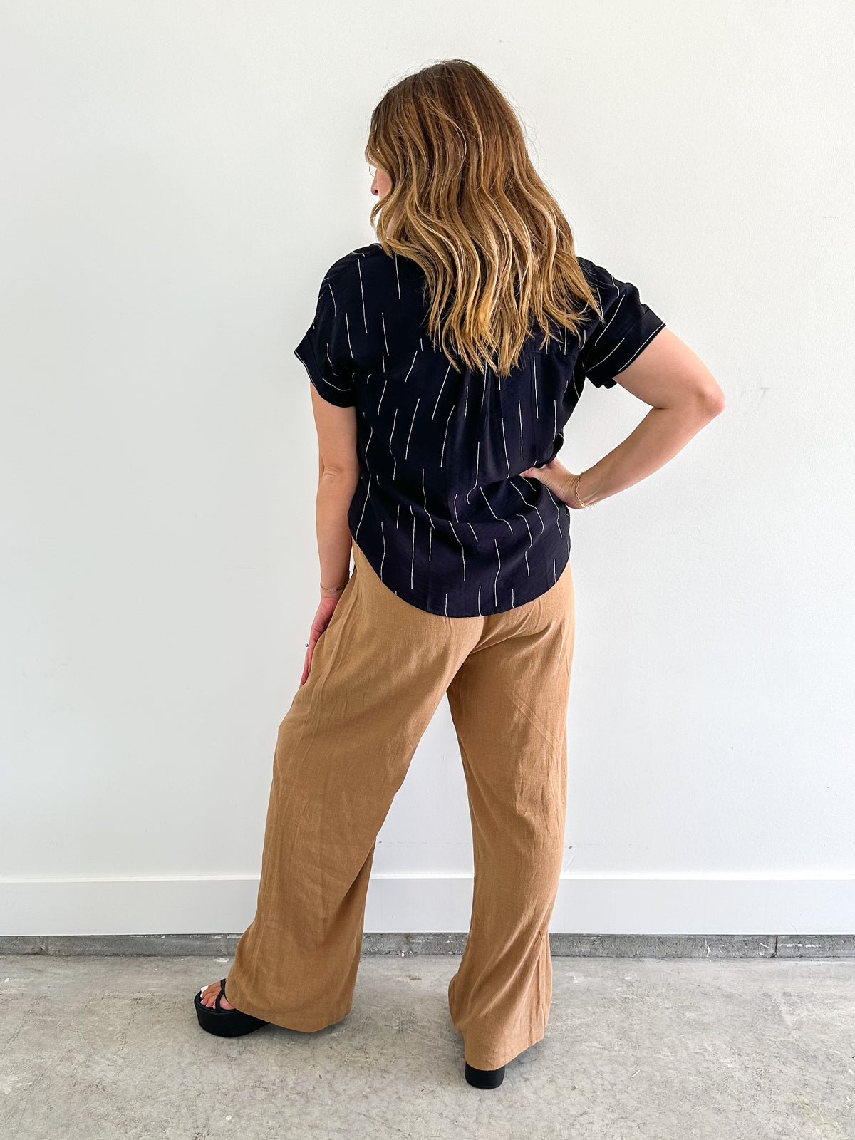 Walk the Line Print Blouse
