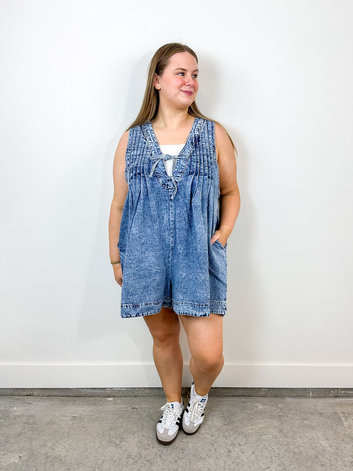 The Viral Denim Romper