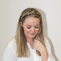 All that Glitters Headband- Black/Gold