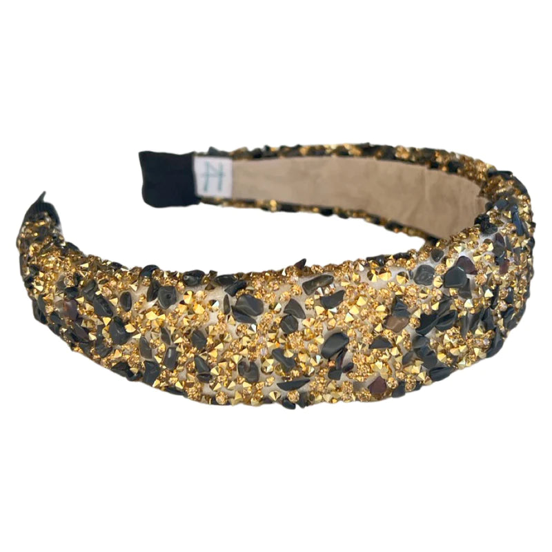 All that Glitters Headband- Black/Gold