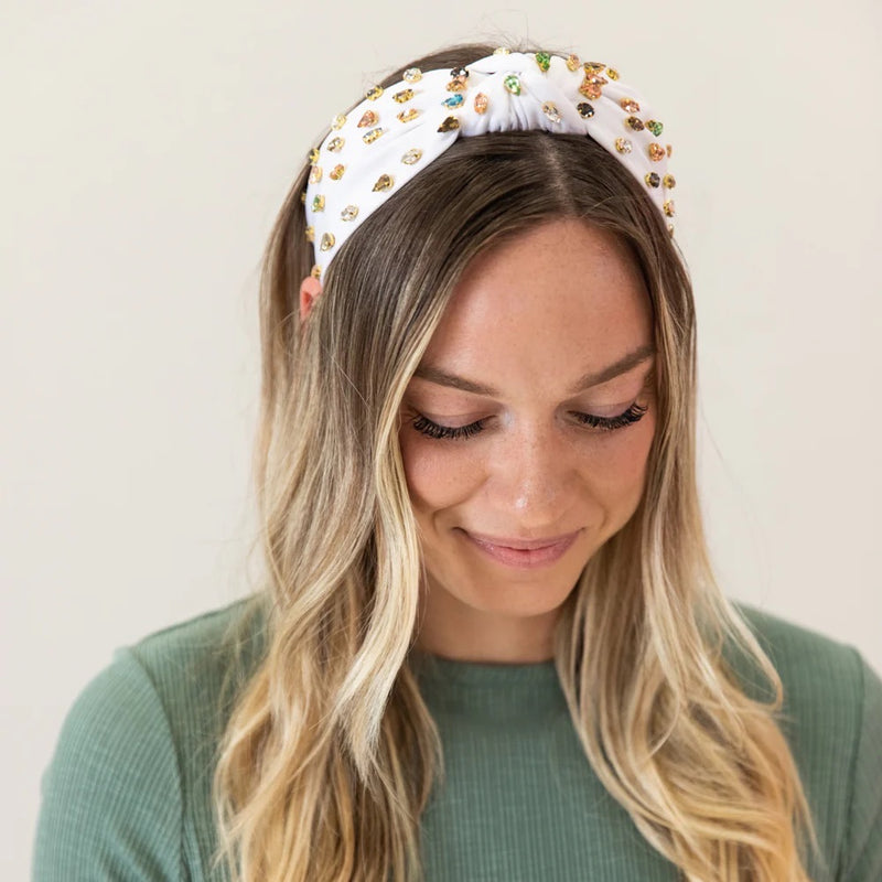 Gem Headband- White