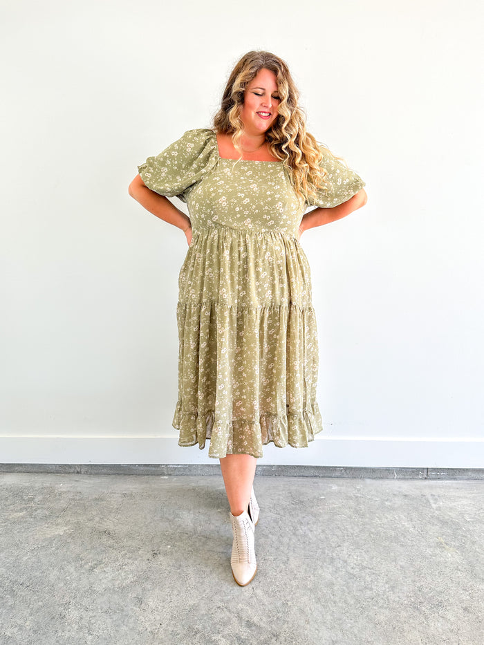 Shades of Green Maxi Dress