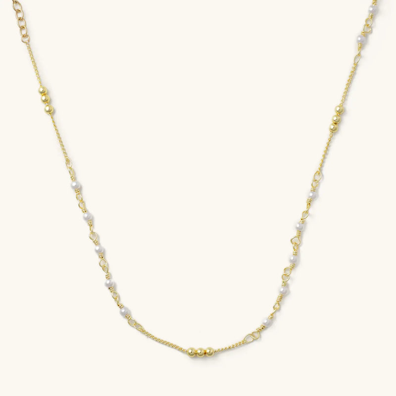 Gold and Pearl Choker