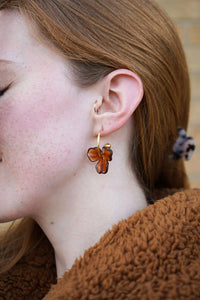 Magnolia Hoops - Amber