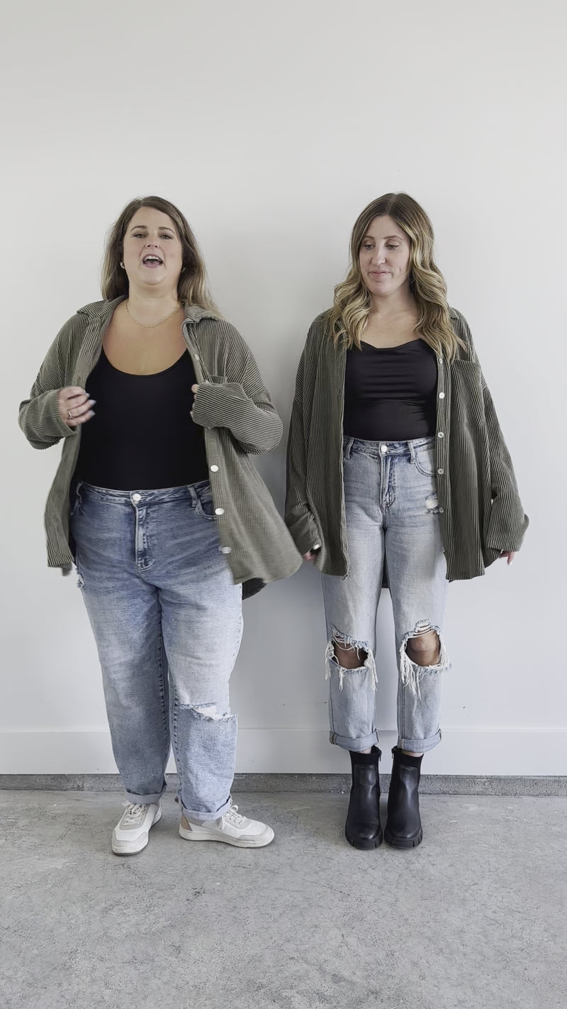 Ribbed Shacket