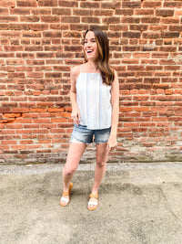 Striped Linen Tank