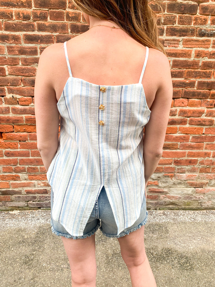 Striped Linen Tank