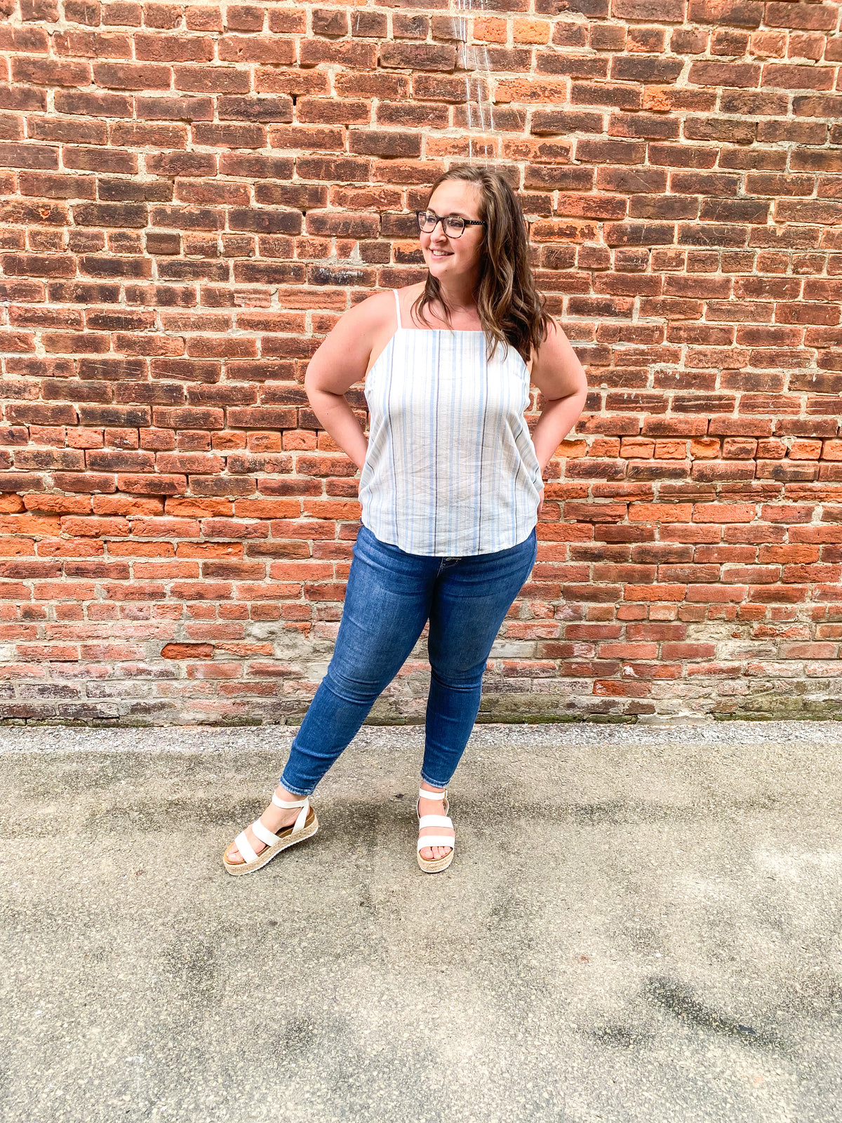 Striped Linen Tank