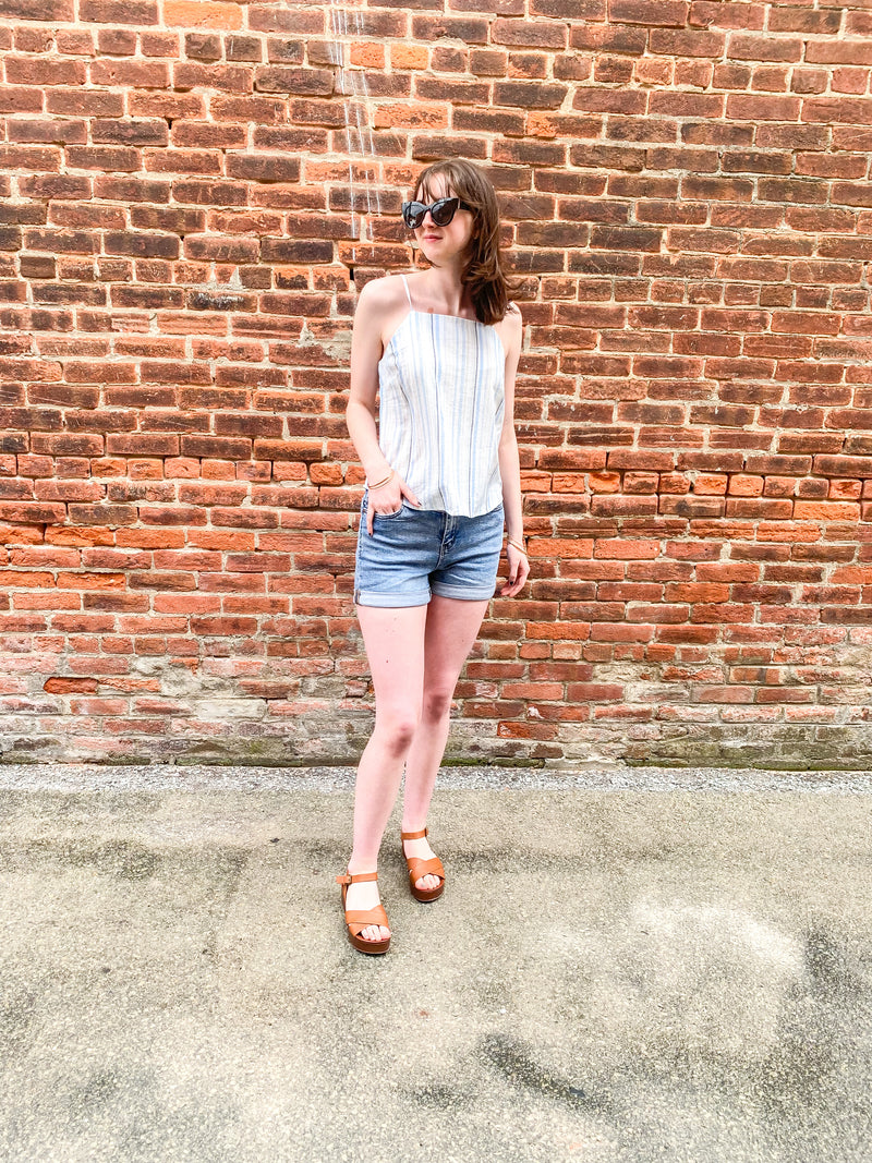 Striped Linen Tank