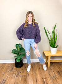 Mineral Washed Crop Top