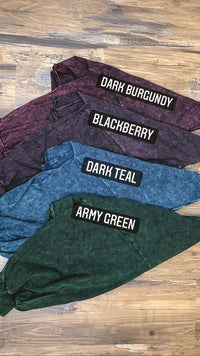 Mineral Washed Crop Top