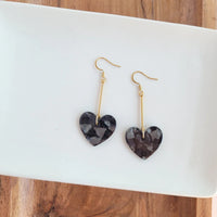 Mina Heart Dangle Earrings