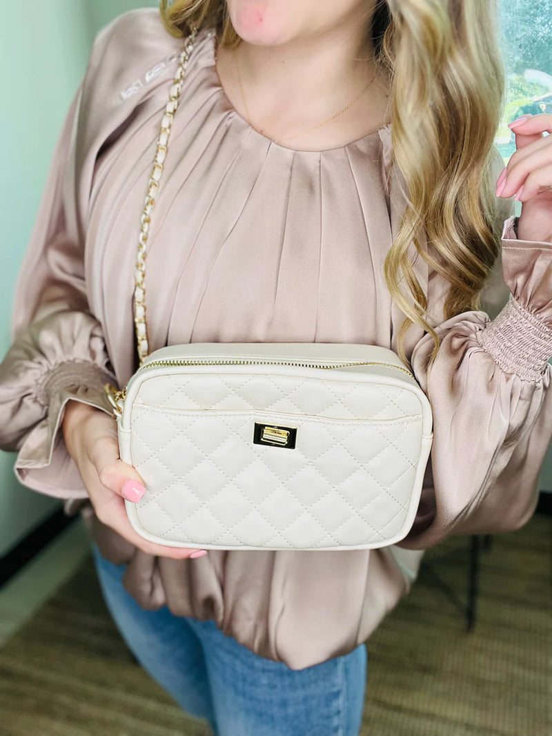 Carmel Cross Body Quilted Bag