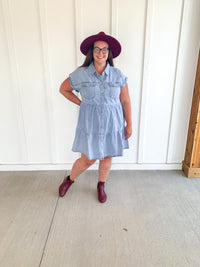 "Grab your boots" Denim Dress