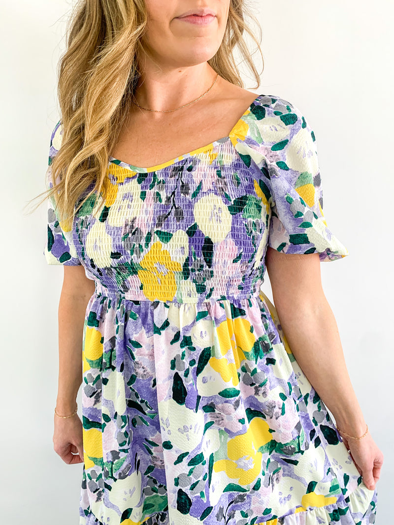 Tea Time Floral Dress