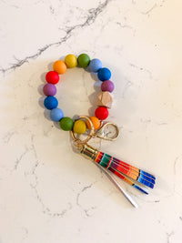 Rainbow Silicone Keychains