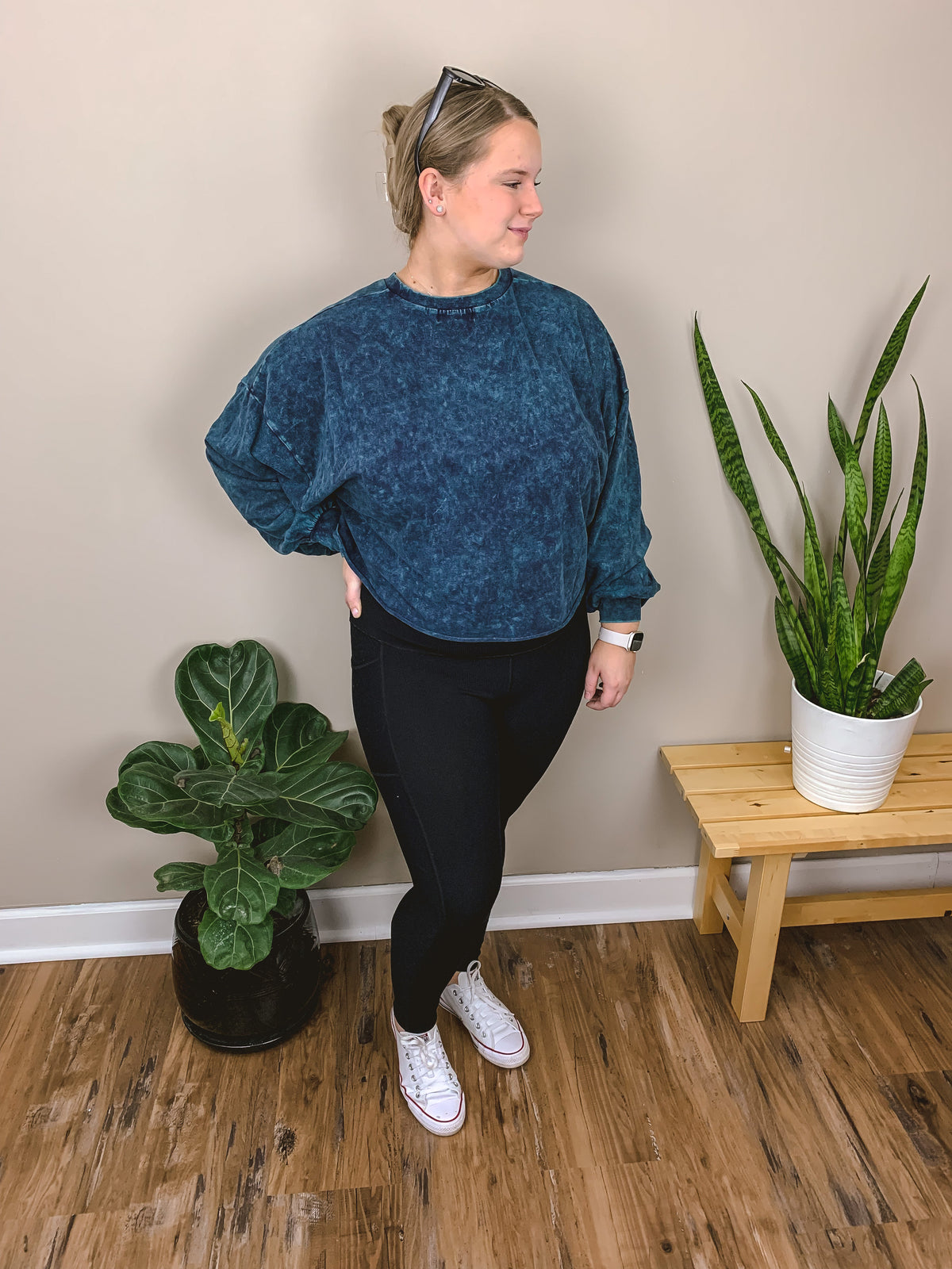 Mineral Washed Crop Top