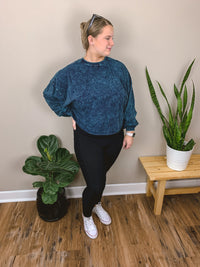 Mineral Washed Crop Top