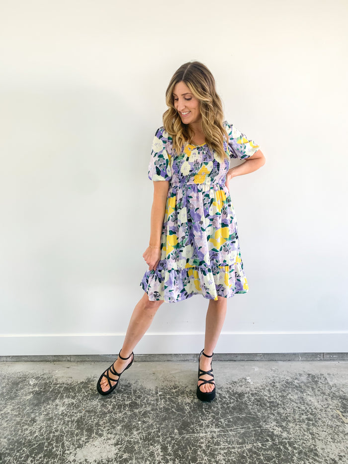 Tea Time Floral Dress