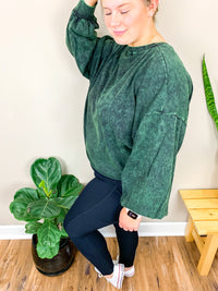 Mineral Washed Crop Top