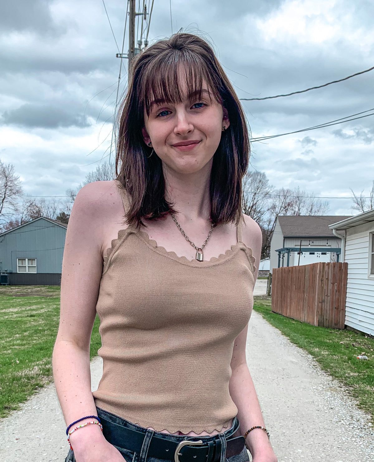 Scalloped Brami Tank