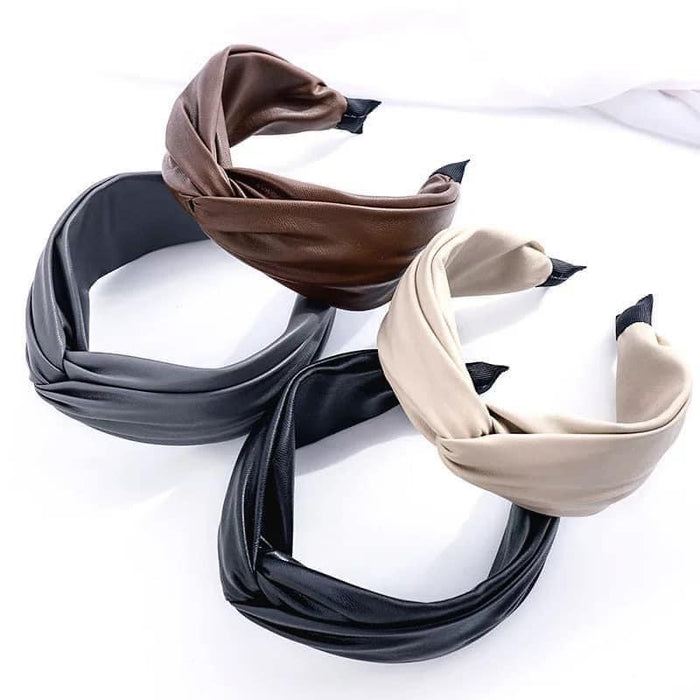 Faux Leather Headband