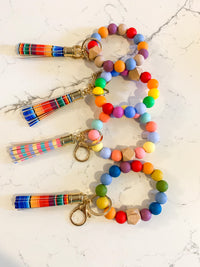 Rainbow Silicone Keychains