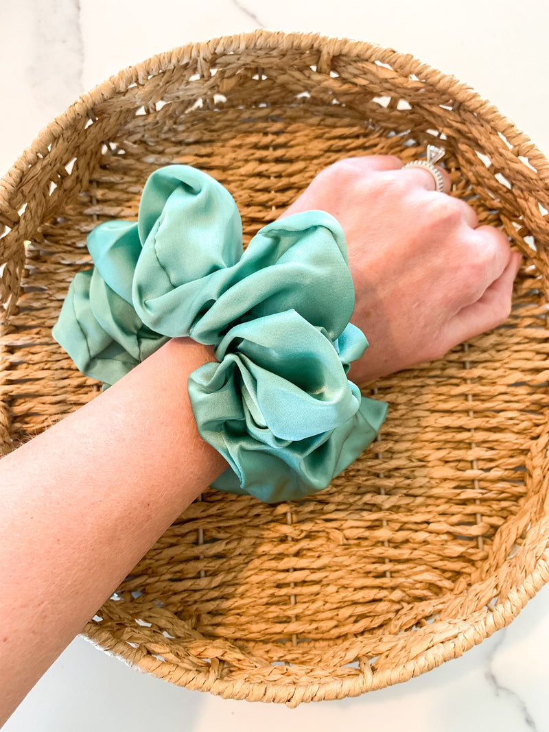 Large Satin Scrunchies