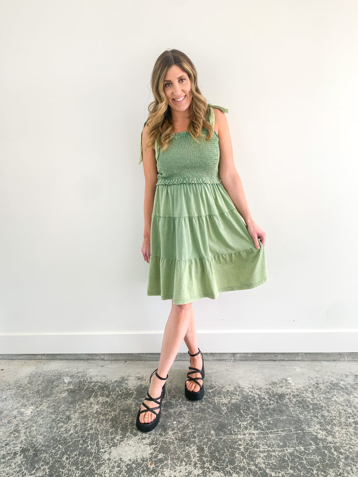 Playtime Tie Shoulder Dress