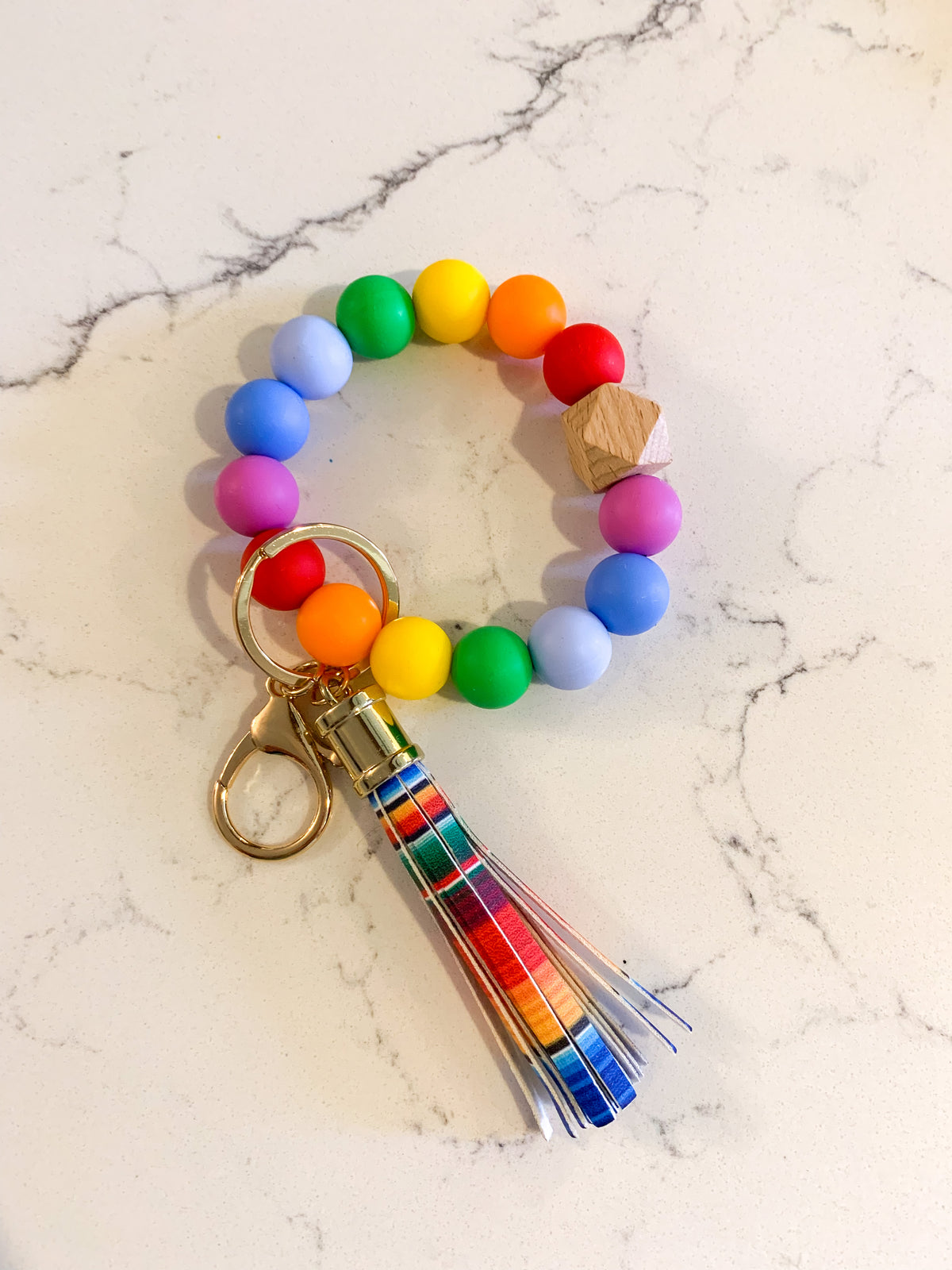 Rainbow Silicone Keychains