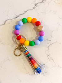 Rainbow Silicone Keychains