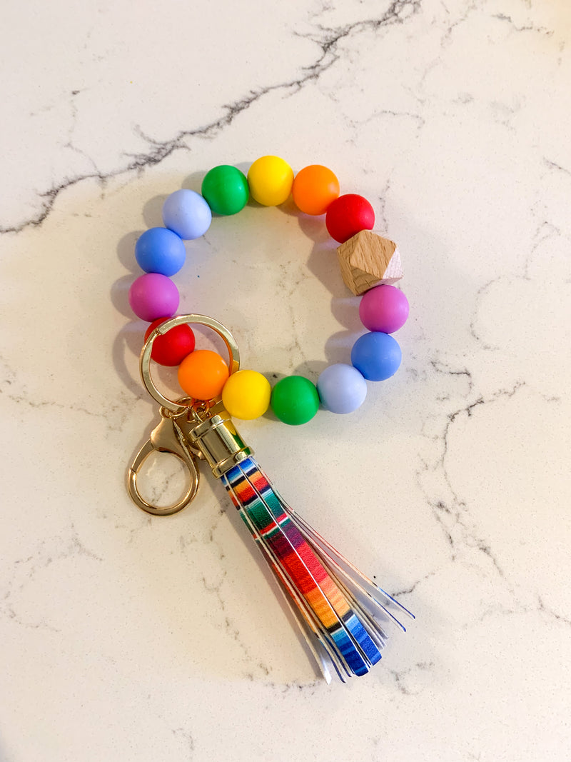 Rainbow Silicone Keychains