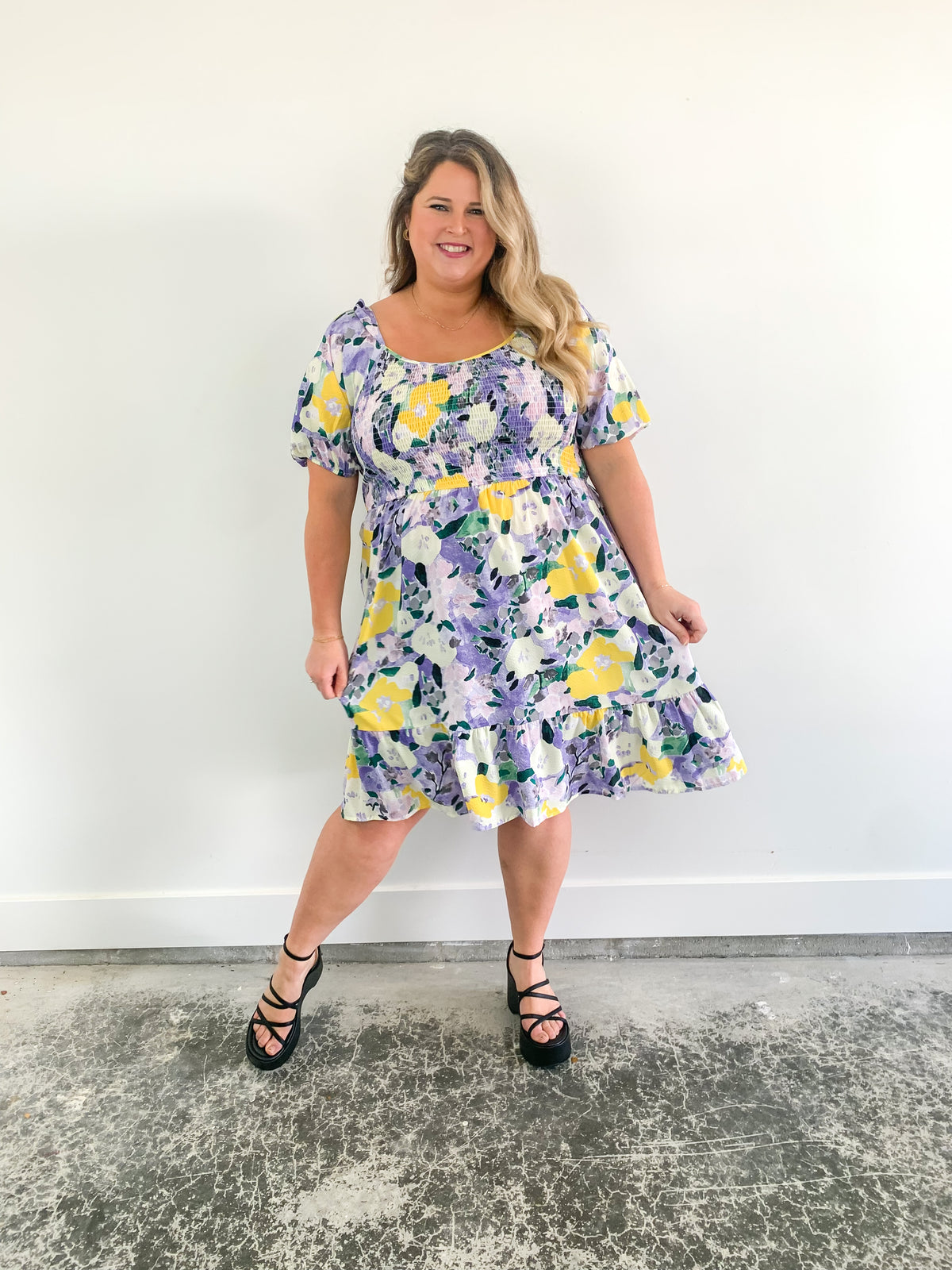 Tea Time Floral Dress