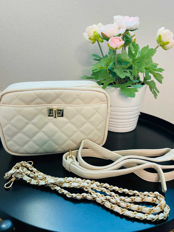 Carmel Cross Body Quilted Bag