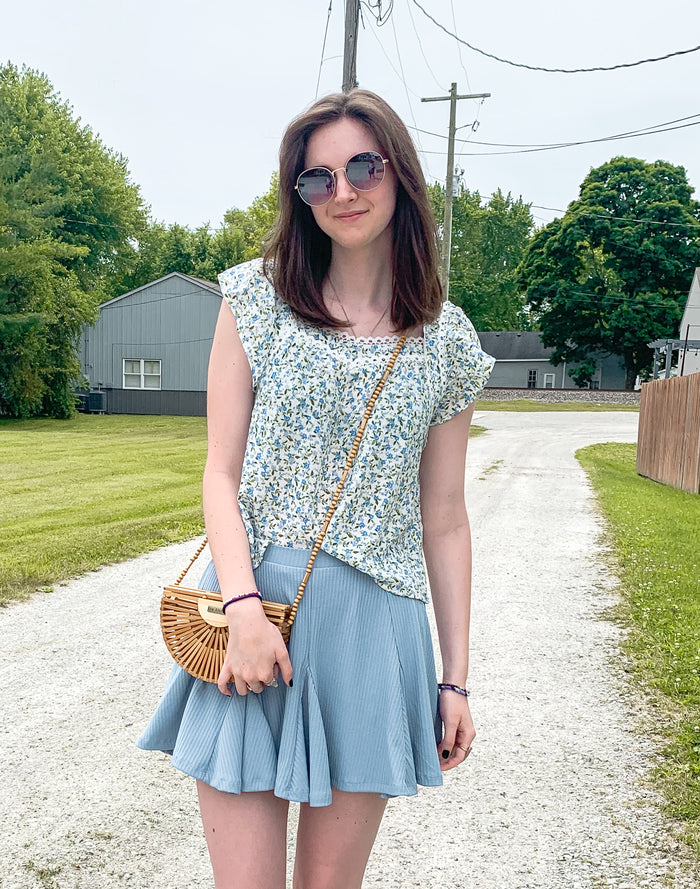 Sky Blue Skort